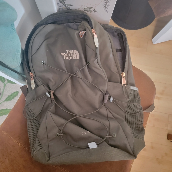 The North Face Handbags - The North Face Jester Olive Backpack with Front Bungee